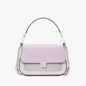 Kate Spade Phoebe Violet Colorblock Small Flap Crossbody